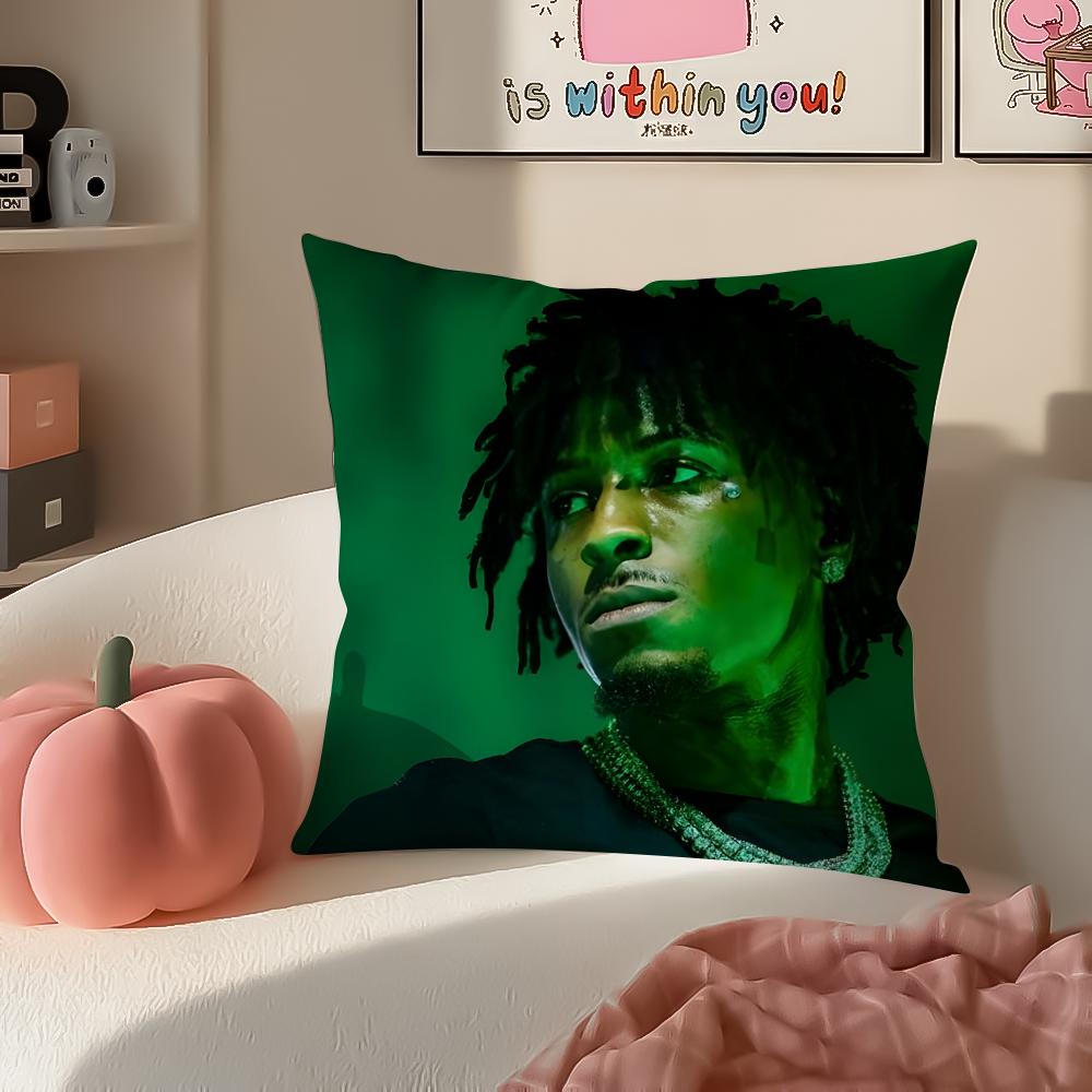 Toppg HipHop Rapper YYoungBoy Cushion Cover Pillowcase Short Plush Invisible zipper Room Sofa Cushion Cover