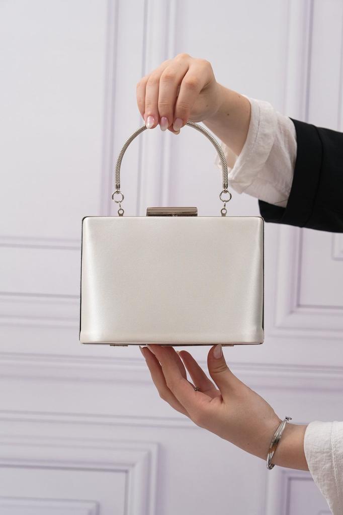 Women's Stylish and Useful Evening Dress Bag Women's Powder Fabric Evening Dress Clutch Portfolio Bag