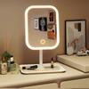 1PC Desktop Vanity Mirror 3 Color Light LED Makeup Mirror Modern Touching Mirror Women Bedroom Dressing