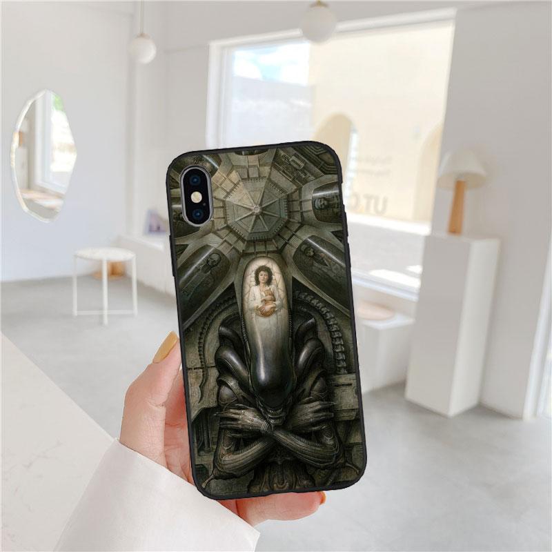 BF6 Чужой против Хищника Ксеноморф Мягкий чехол для телефона iPhone 16 15 14 13 12 Pro Max Plus Mini