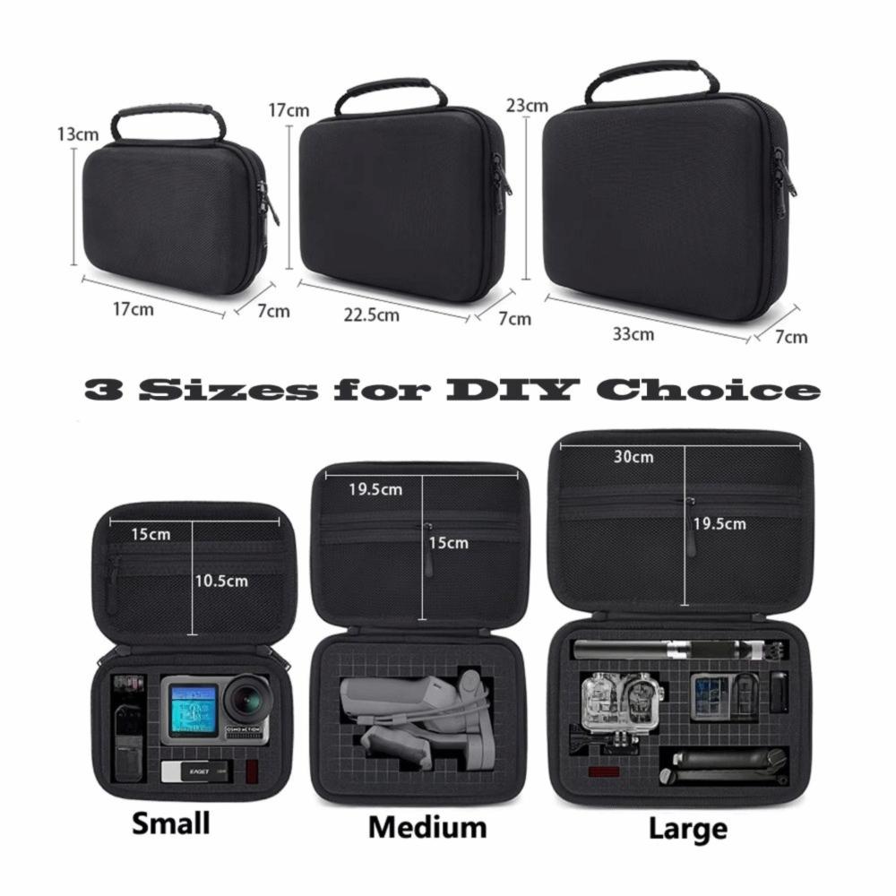 Free Compartment Sports Camera Storage Box Large Capacity Camera Accessories Bag Collection
