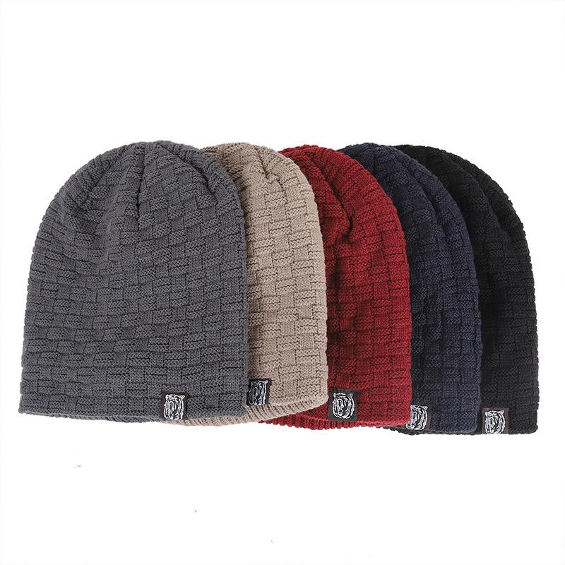 Унисекс зимняя теплая шапка модная мужская и женская толстая вязаная повседневная шапка для спорта на открытом воздухе
