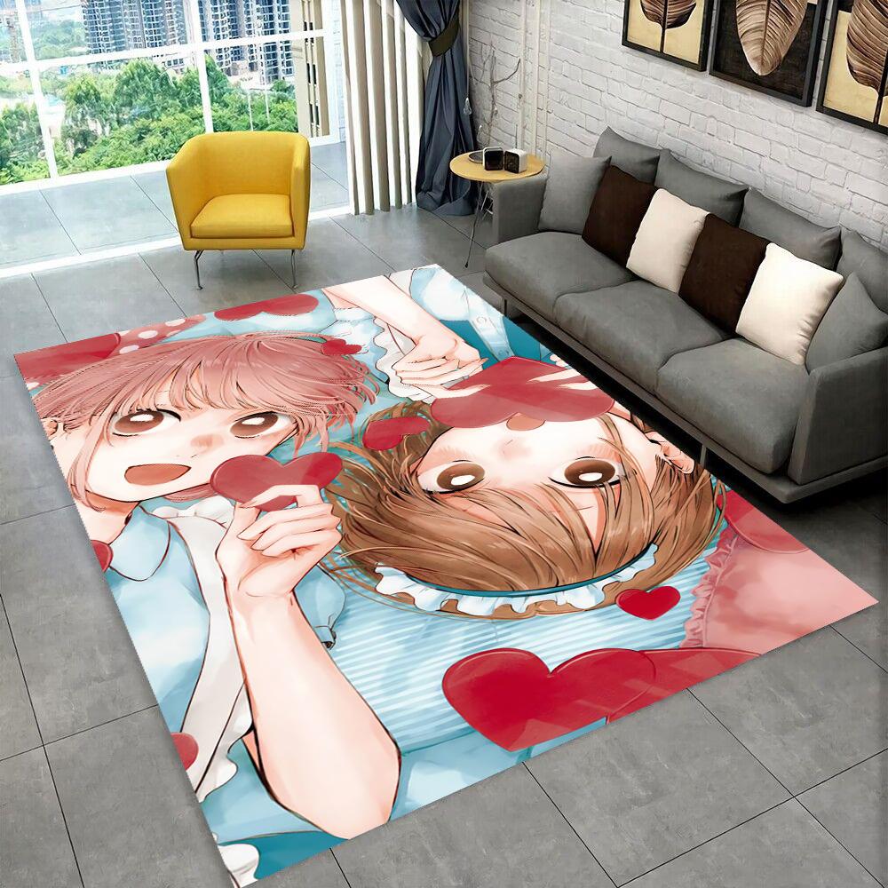 3D Cartoon Blue Box Ao No Hako Love Anime Hina Carpet Rug for Home Living Room Bedroom Sofa Doormat Decor,kid Non-slip Floor Mat