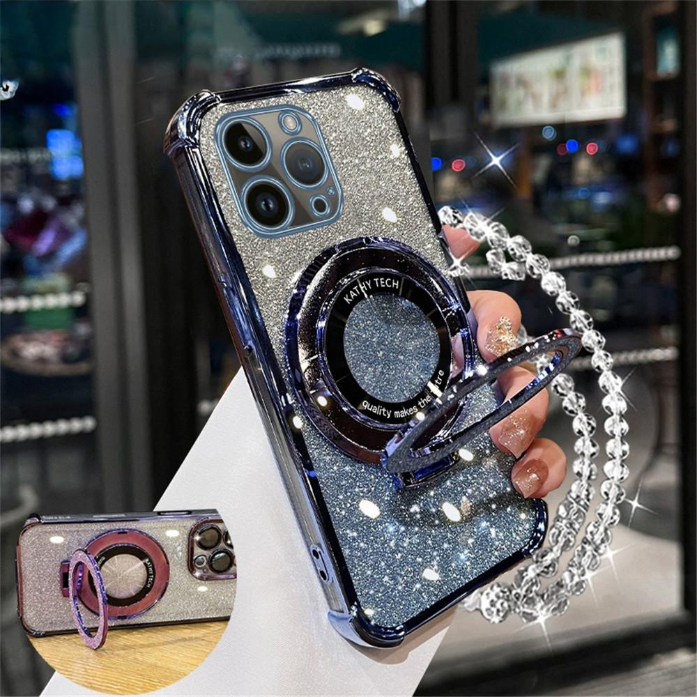 Glitter Crystal Bracelet Phone Holder Case For Xiaomi POCO X6 X5 M6 F6 Pro X3 NFC C65 13T 12T 14 13 Pro Shockproof Bracket Cover