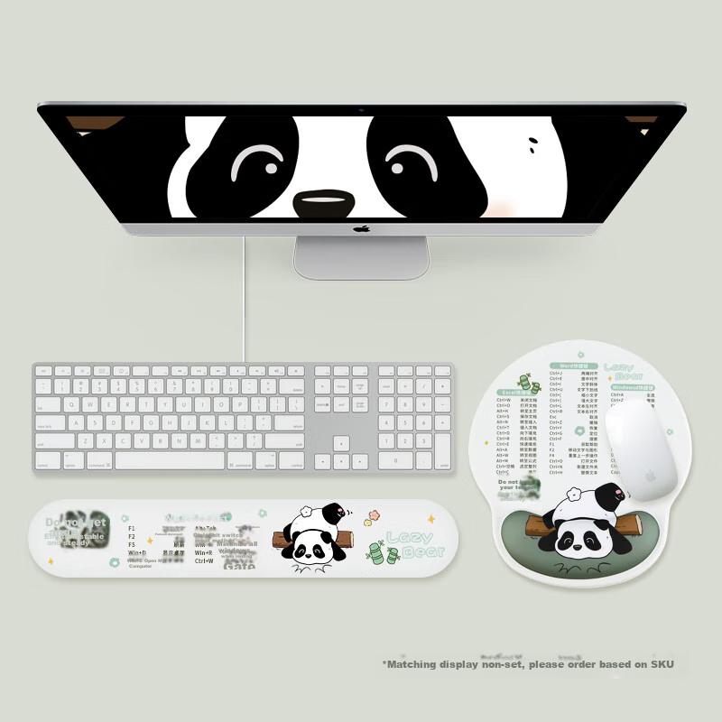 Rantopad TOTO Silicone Wrist Rest Circular Wrist Pad, Office Shortcut Key, Mouse Pad, Dabao Xiong Gree