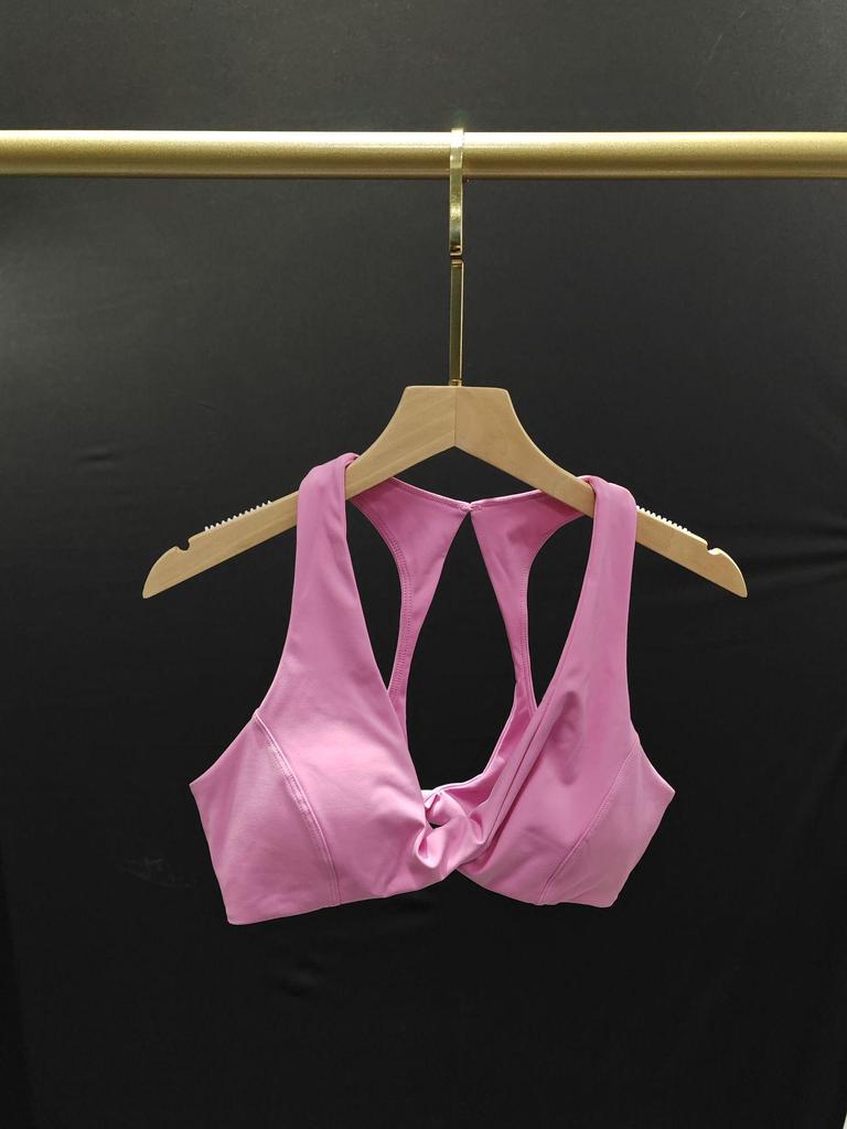 Женский костюм для йоги в европейском и американском стиле: Стильный спортивный топ для пилатеса с красивым дизайном спины