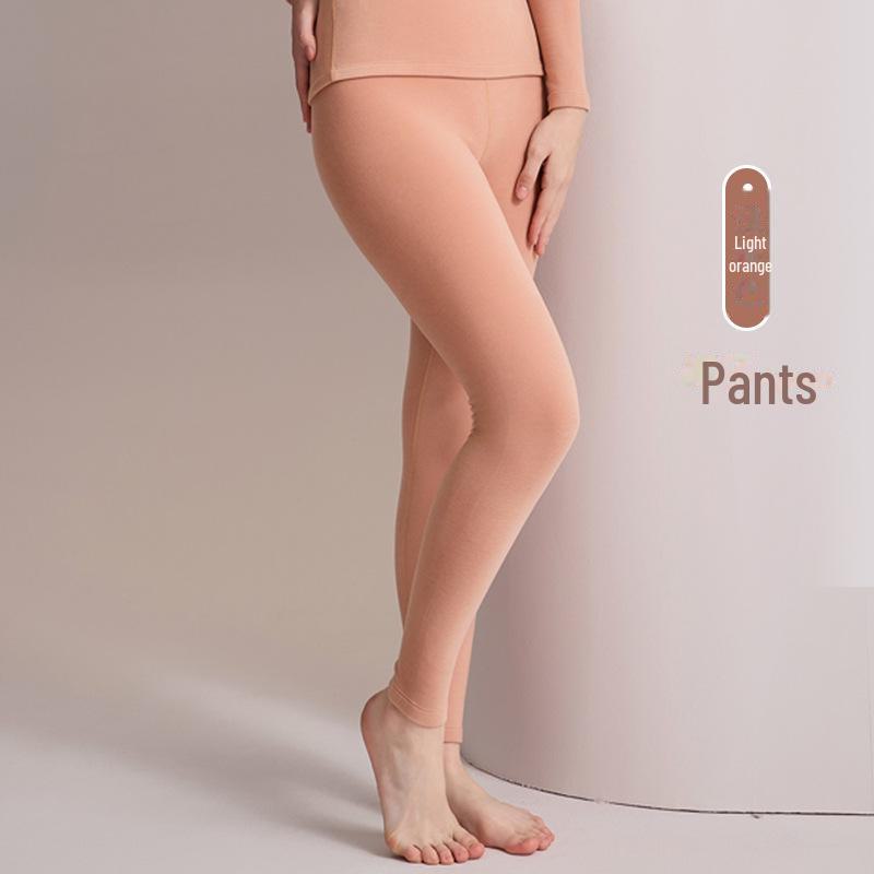 Женский шерстяной термобелье с утолщенным начесом для тепла осенью и зимой