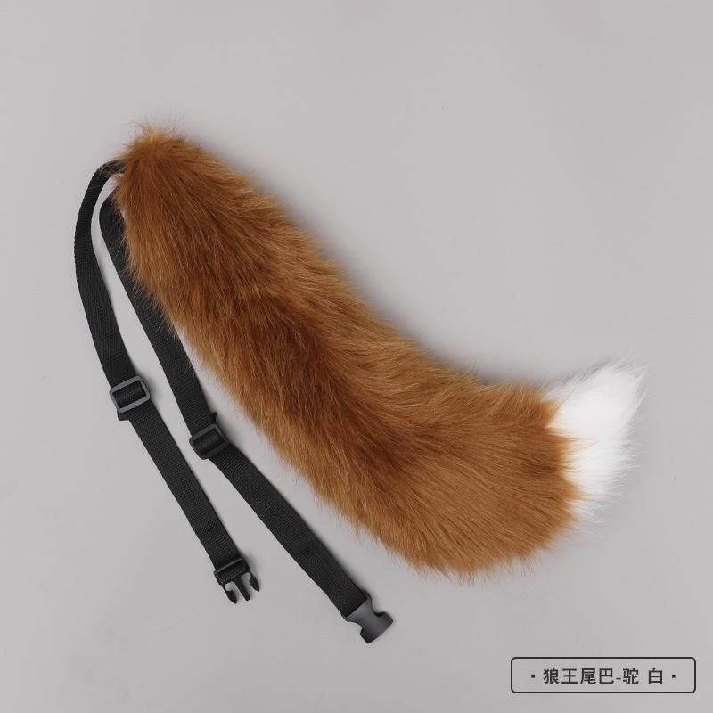 Новый Red Fox Anime Beast Ear Beast Tail Wolf Ear Cat Ear повязка на голову на заказ косплей Golden LOL Fox Ears плюшевые аксессуары для волос