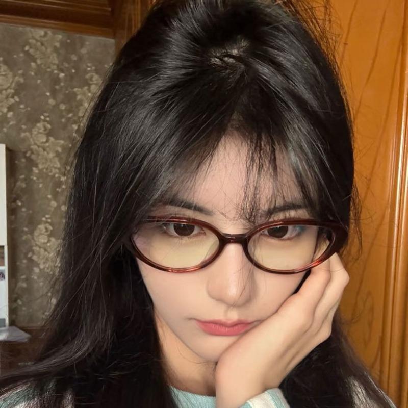 Ins Cat Eye Glasses Fashion Simple Small Frame Anti Blue Light Computer Eyewear Optical Eyeglasses Nearsighted Frame Unisex