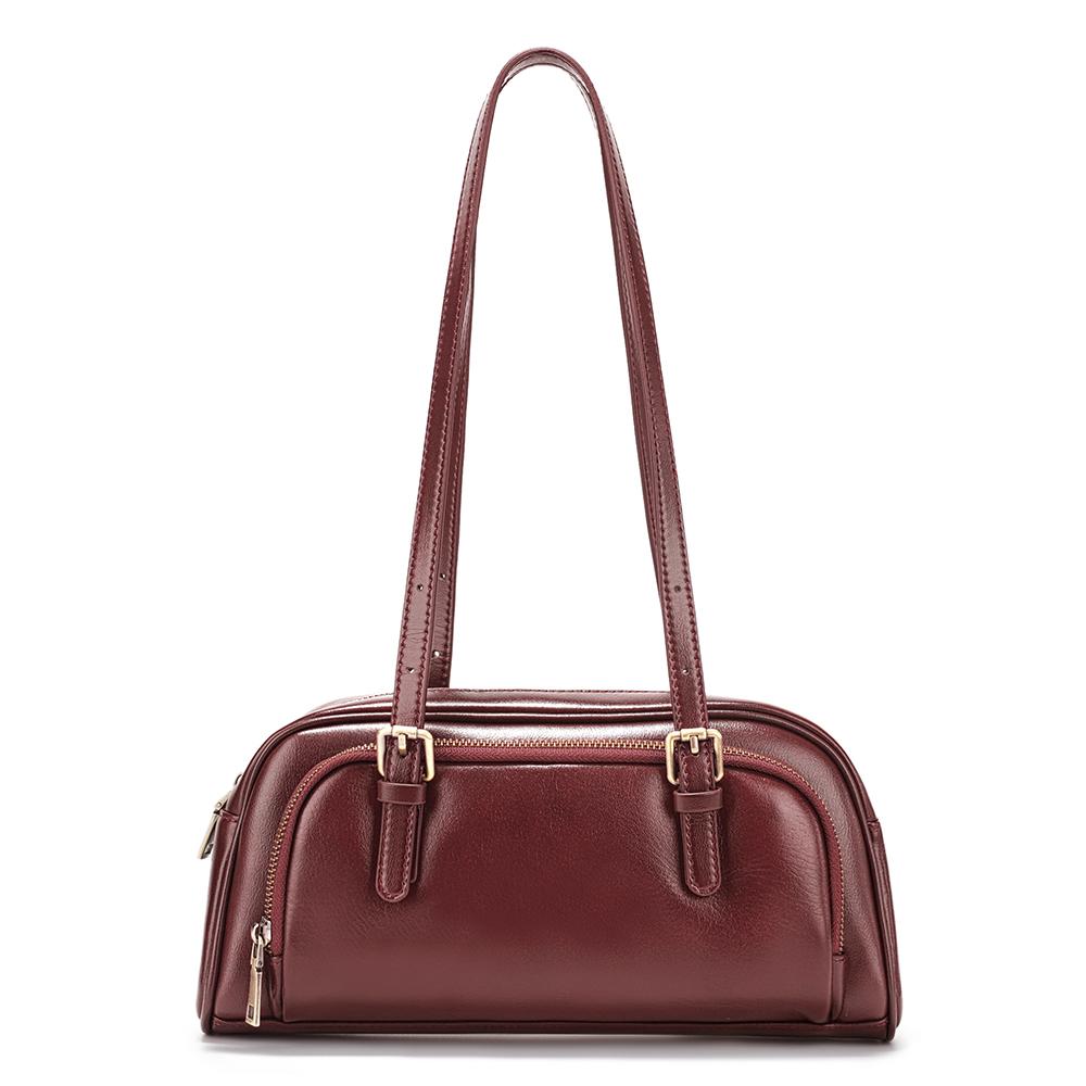 Женская сумка подмышку во французском стиле, плечевая сумка из натуральной кожи