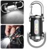 Mini Portable Keychain Flashlight Multifunction COB Work Light 1200LM Emergency Rechargeable Light for Walking Searching Hiking