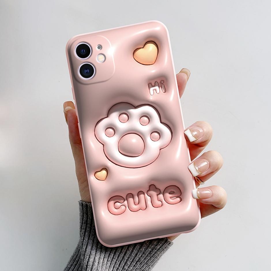 Cartoon Case For iPhone 12 Mini Mobilie Phone Soft Silicone Protective Covers For iPhone 12Mini Shockproof Fashion item Housings