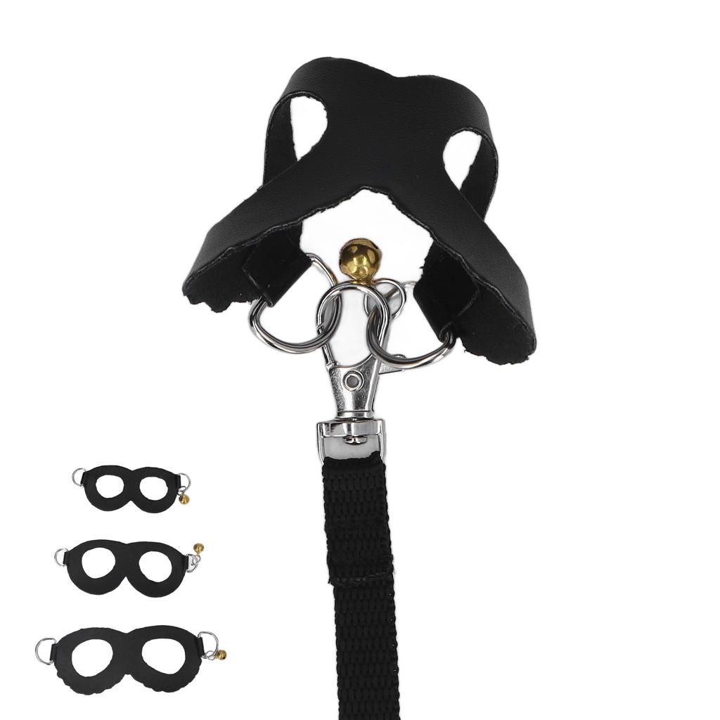 Hamster Harness and Leash Set Artificial Leather Soft Easy To Wear Rat Walking Harness Vest and