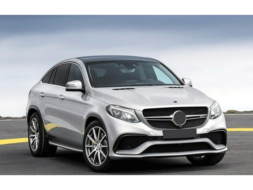 Fits Mercedes-Benz GLE166 Coupe to GLE-Coupe63: front bumper, rear bumper, and grille.