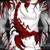 Funny Scorpion Print T Shirt For Men Fashion 3D Animal Pattern Oversized T-shirt Casual O-neck Long Sleeve Tops Summer Pullover