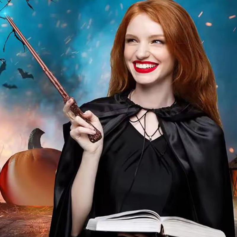 1 шт. Волшебная палочка Ведьма Волшебник Ручная волшебная палочка Палка Фокусник Косплей Реквизит Фестиваль Вечеринка по случаю дня рождения Сюрприз Подарок Хэллоуин ZYF
