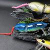 1/7Pcs 8CM/15.3G Metal Mouse Lure with Treble Hook 2-Sections Bionic 3D Rat Artificial