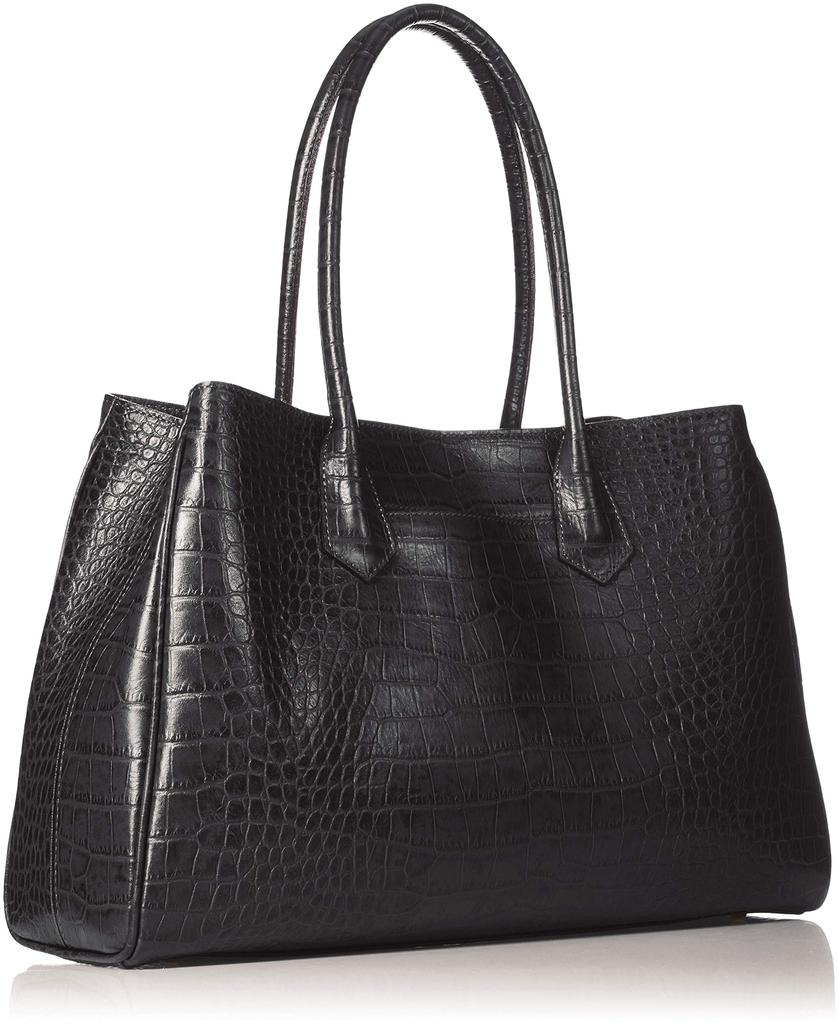 Деловая кожаная сумка-тоут Chrome Сделано в Японии Деловая кожаная сумка-тоут Черный [Нога] Женская