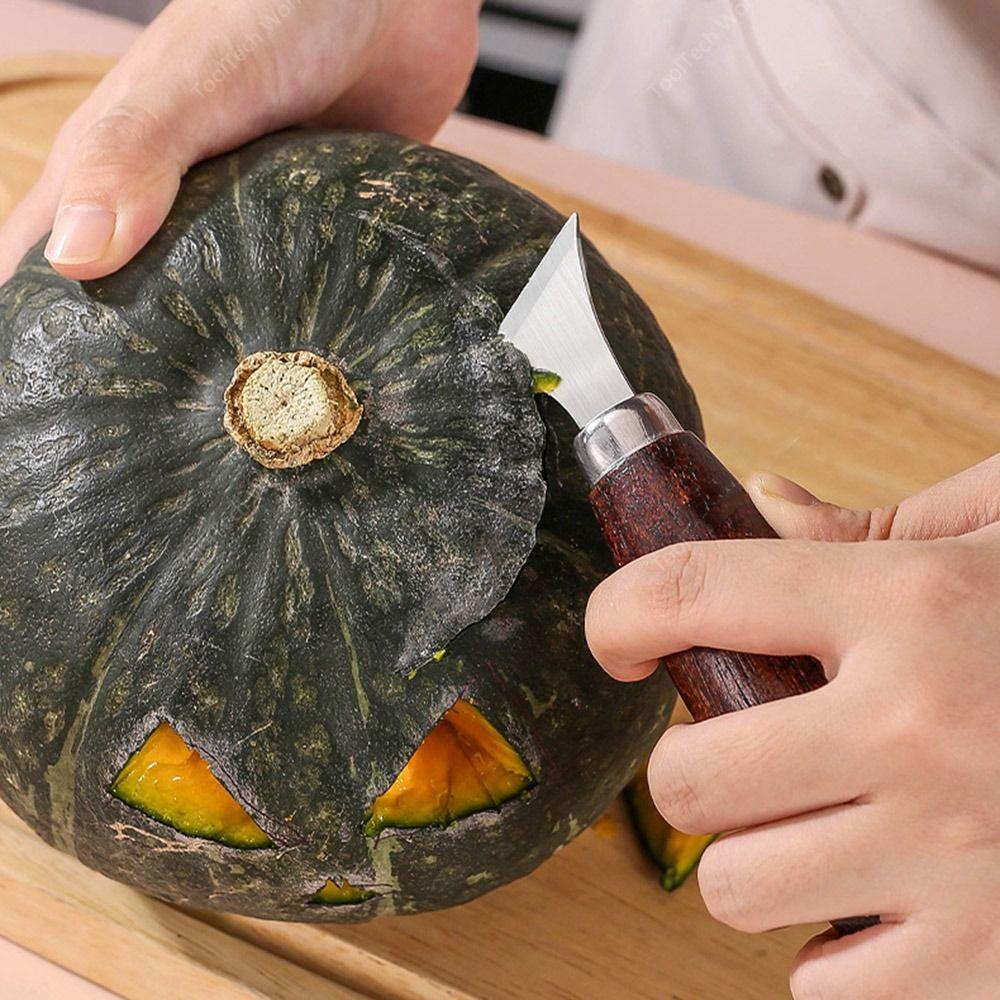 Набор carving-ножей из нержавеющей стали с деревянной ручкой Четыре стиля Набор для ручной резьбы Прочные Острые Ручные Инструменты для Гравировки