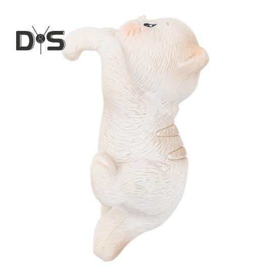 Миниатюрные подвесные фигурки кошек, ваза для цветочного горшка, держатель для котенка из смолы, вешалка для горшка, статуэтка кошки для террариума с бахромой, украшения для сада фей