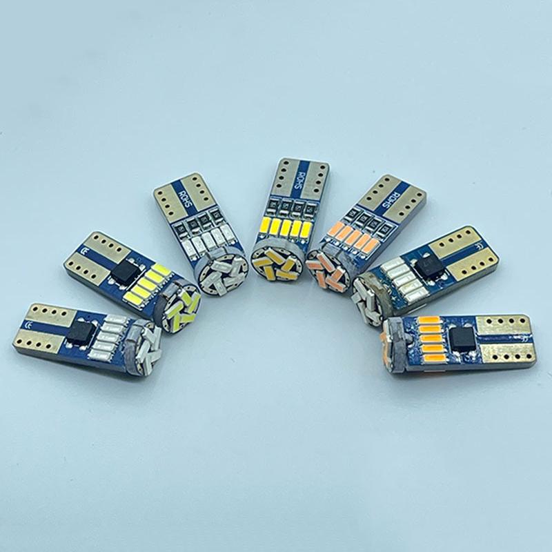 10Pcs T10 W5W LED Car Bulbs 3030 Chip Non-destructive Installation for Auto License Plate Dome Lights