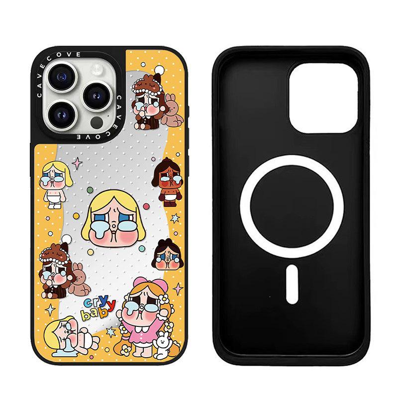 Crying Baby Wave MagSafe Case for Apple 16 Pro Max, 15 Pro, 14 - Trendy & Cute