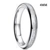 Trendy 4mm Men Stainless Steel Rings Vintage Copper Color Meteorites Inlay High Polished Rings For Men Wedding Band Jewelry Gift