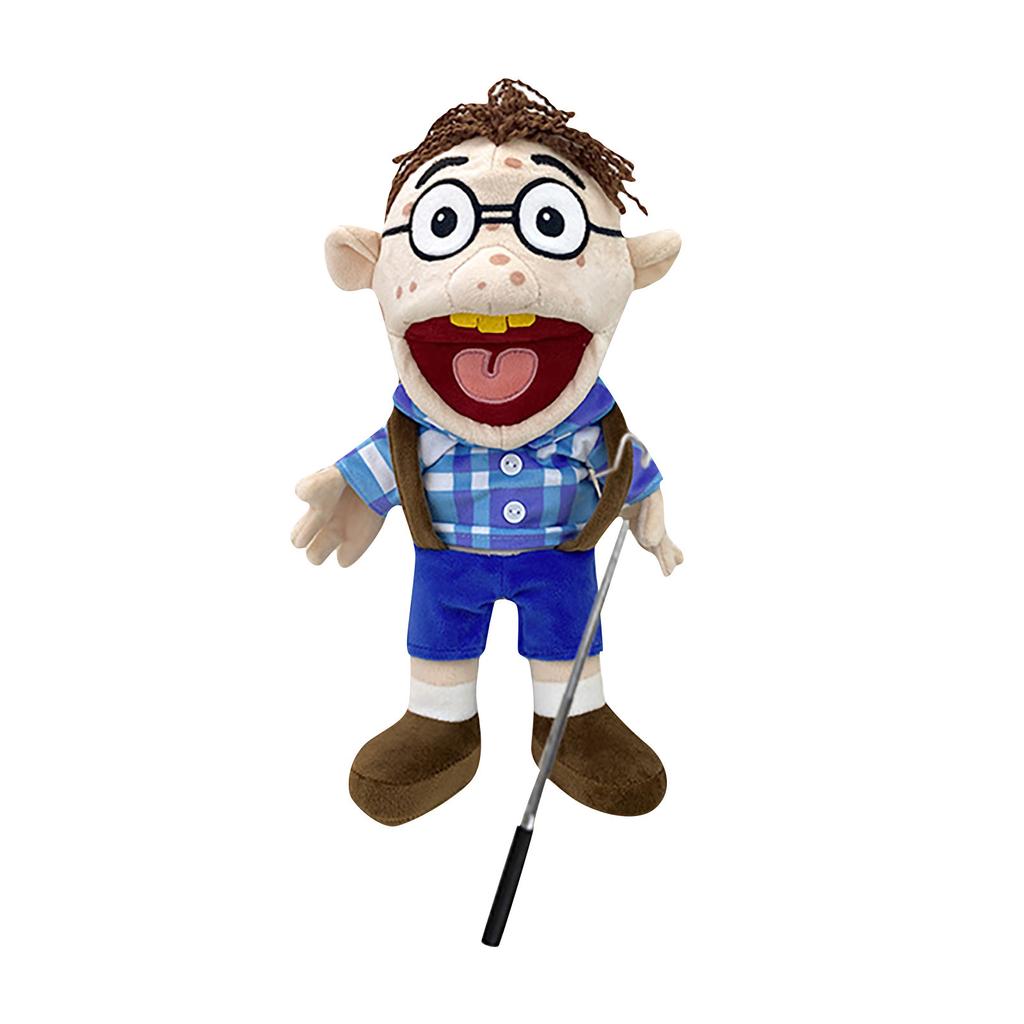 Мягкая плюшевая игрушка, ручная кукла для игрового дома, озорная забавная игрушка-марионетка с рабочим ртом, детский подарок на день рождения, Рождество, Хэллоуин