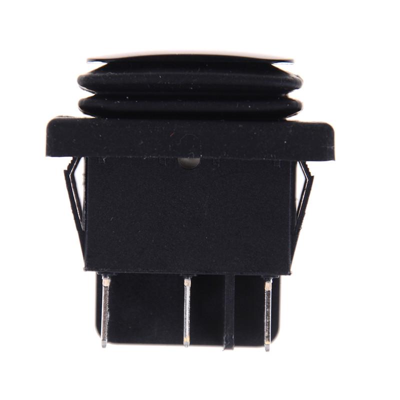 12V черный водонепроницаемый 6-контактный Dpdt самоблокирующийся прямоугольный кулисный переключатель