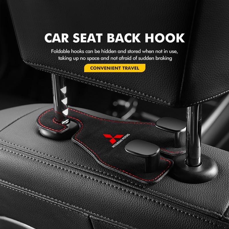 For Mitsubishi Car Seat Hook Hanger Bag Organizer Multi-Function Hook Accessories Lancer ASX Pajero Mirage Attrage Xpander MF8