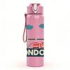 1PC London Tower Bridge Scene 750ml Color Plastic Sports Water Bottle Leakproof Flip Straw Lid For Sports Office Home Use