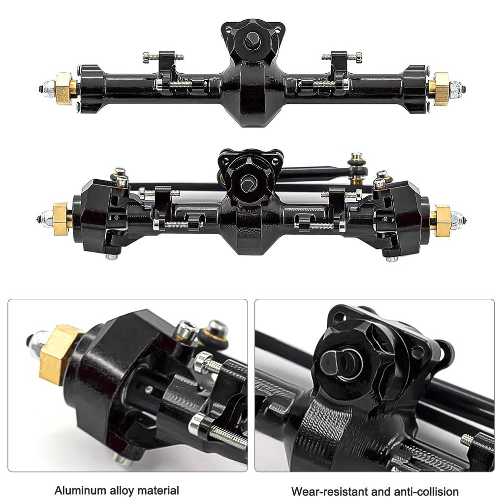 RC Car Front Axle Rr Axle Aluminum Alloy RC Axles Replacements for 1/24  al SCX24 90081  00005 C10  00006  00002 RC Car