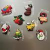 1PC Multi-element Aesthetic Christmas Atmosphere Cartoon Gift Refrigerator Sticker Storage Magnetic Cute PVC
