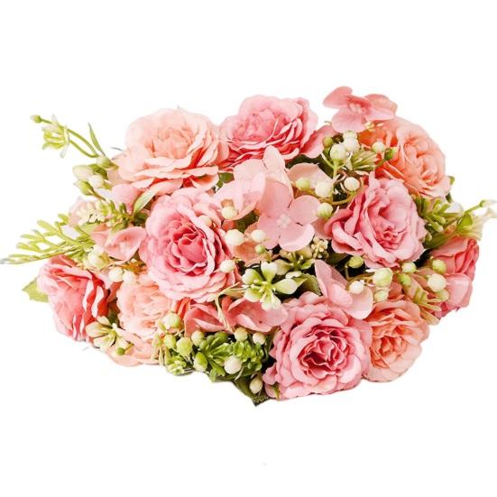 Практичный искусственный цветок пиона, реалистично выглядящий, прозрачная текстура, придает жизненную силу