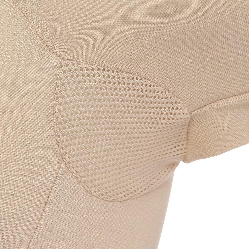 Triumph Cupped Soft Innerwear 5140 Sleeve Top 00NZ Size M 3/4 (Beige)