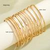 17KM 12 шт. стильный богемный браслет набор панк винтажный золотой цвет преувеличенный банкетный браслет для женщин простые праздничные ювелирные изделия подарки