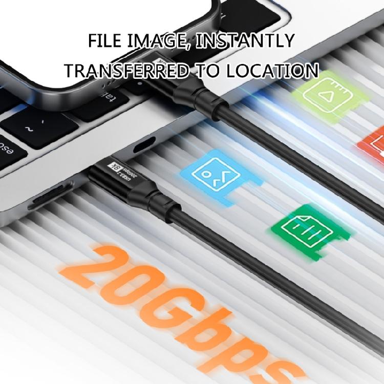 Зарядный кабель USB-C 20V5A 100W, кабель для быстрой зарядки, кабель для передачи данных, поддержка OTG, скорость передачи данных 20 Гбит/с.