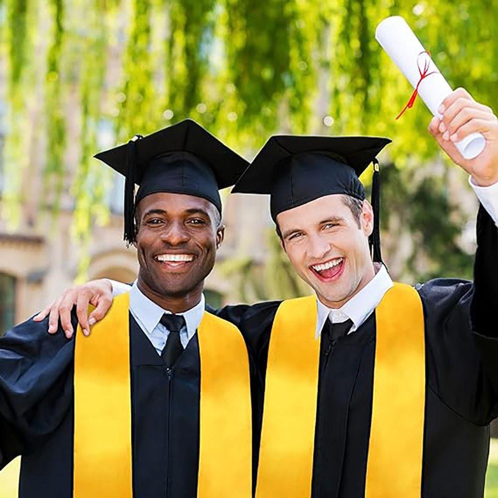 Satin Plain Honor Stole Unisex Bachelor Gown Scarf New Ceremonial Belt