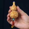 Сянлун благоприятный исполняющий желания тыквенный кулон Резьба по дереву Декор для дома Украшение для дома, автомобиля Поделки