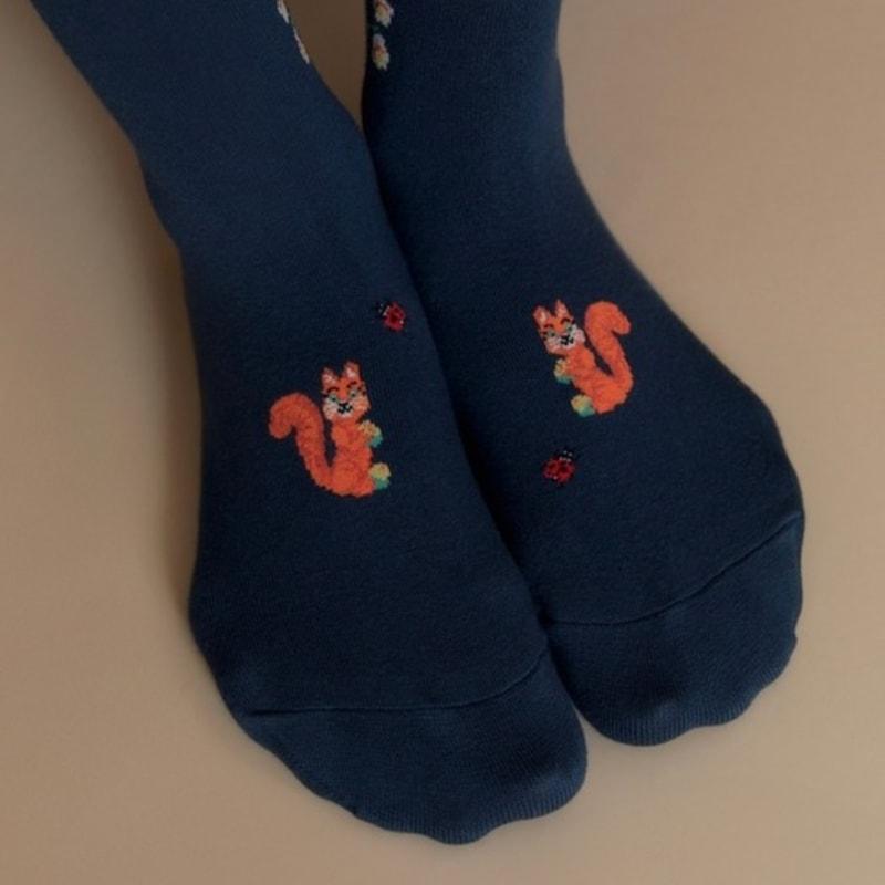 НОСКИ ПРИВЛЕКАТЕЛЬНОСТЬ NAT с оборкой до колена delphine