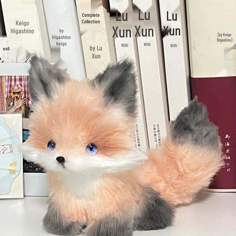 Бархатные синельные палочки Набор для изготовления лисы своими руками - Фигурка-подвеска ручной работы