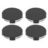 4 шт. 65 мм 2,6 дюйма Колпаки на центр колеса Защита от падения Крепление 62,2 мм ID Универсальная крышка центра ступицы Черный