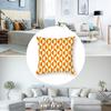 Orange Geometric Pillow Case 3D Print Polyester Fiber 40*40 cm Home Sofa Throw Pillow Cover Decoration Festival Gift
