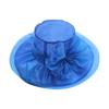 Women's Organza Church  Fascinator Bridal Tea Party Flower Wedding Hat Large Rim Basin Cap
