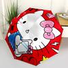 1pc Hello Kitty Automatic Opening/Closing Umbrella with Foldable Design, 8-Rib Iron Frame Outdoor Umbrella, Ideal Gift for Fans, Travelers, Daily Use,