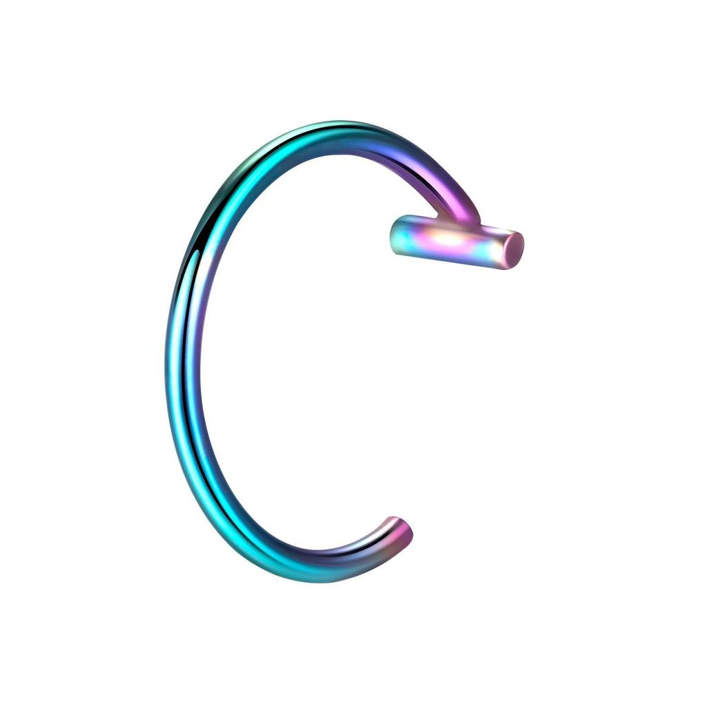 1 шт., поддельное кольцо в носу из нержавеющей стали, кольца для перегородки, C-клипса, кольцо для губ, серьги, искусственный пирсинг носа, женские украшения для тела, без пирсинга