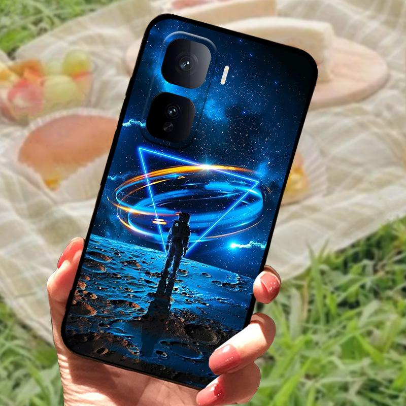 Чехол для VIVO IQOO Neo 10 Черный Мягкий Силикон Защита Задняя Крышка Для VIVO IQOO Neo 10 Pro Чехлы для Телефона Ударопрочный Чехол для Телефона