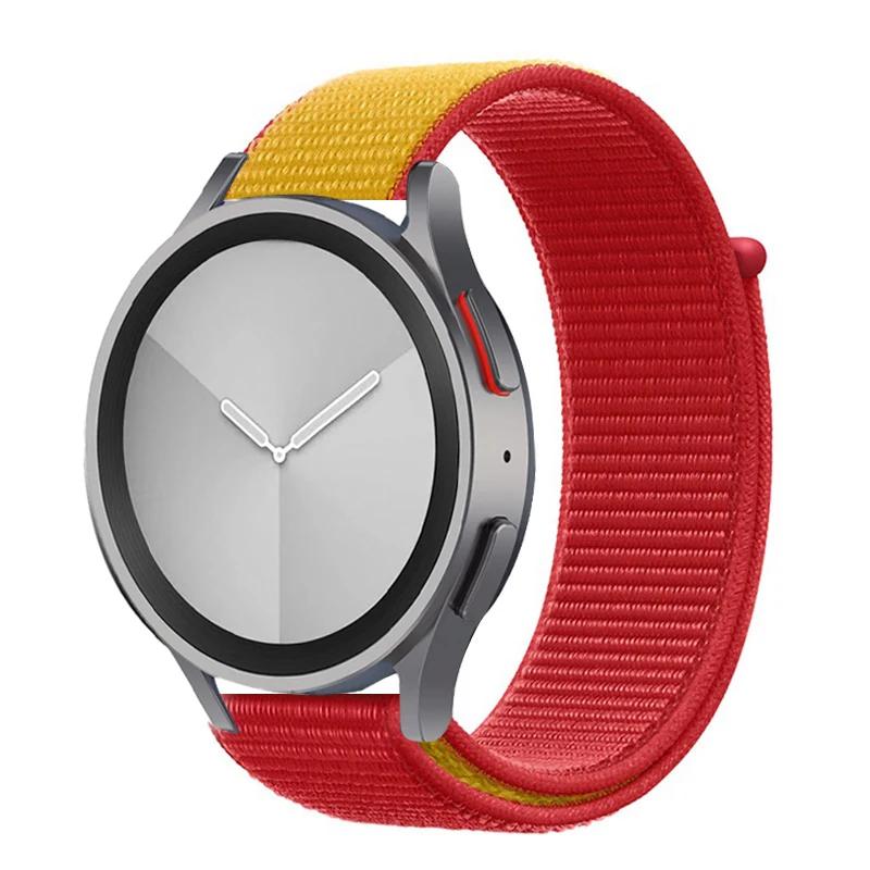 Nylon Loop Band For Samsung Galaxy Watch 6/5/pro/4/Classic/active 2 43-47-44mm 20mm/22mm Sport Bracelet Huawei Gt 4/2/e/3 Strap