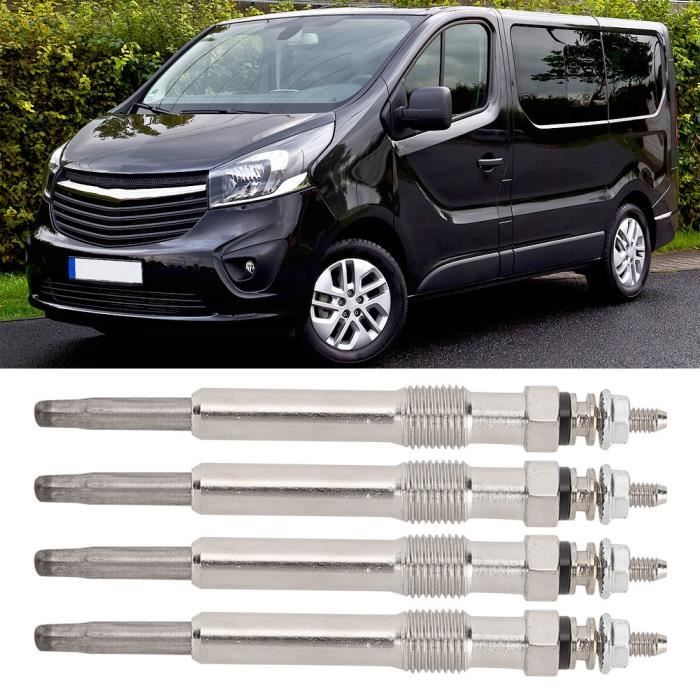 HURRISE Heating Plug 4 Pieces Preheating Plug 7700100558 Fits for Renault Clio Kangoo Trafic