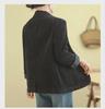 2024 Spring Women's Plus Size Corduroy Cotton Slim Suit Jacket